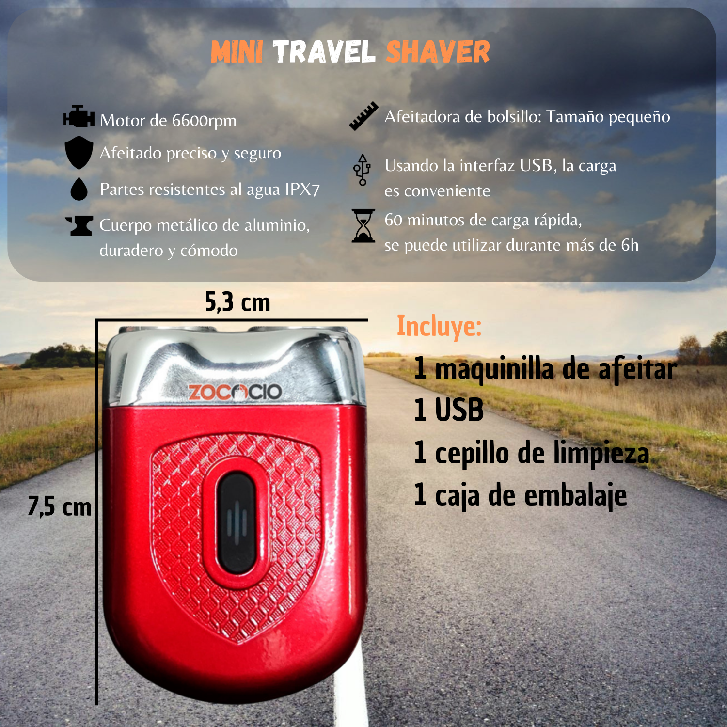Mini Afeitadora Viajera