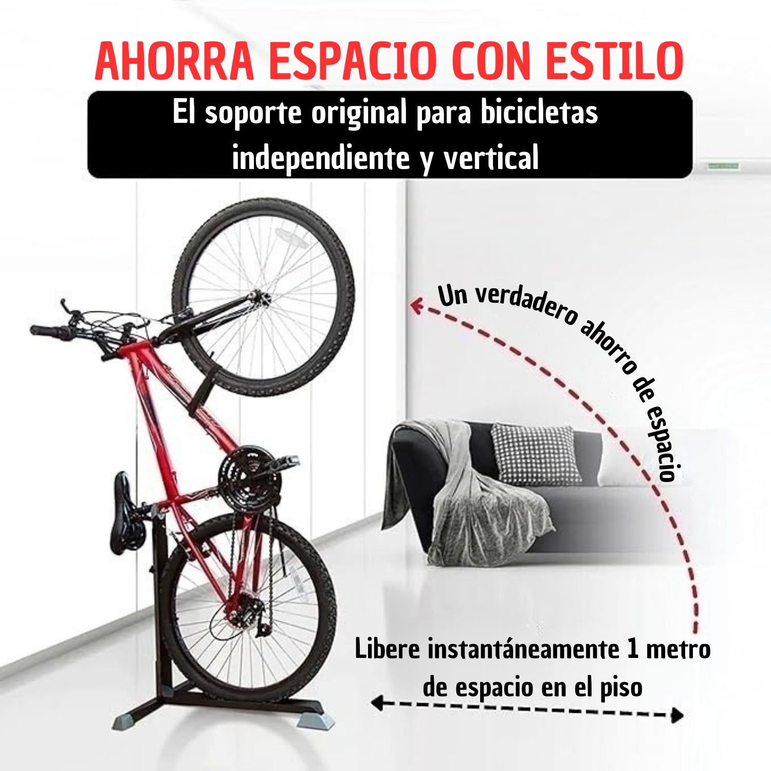 Soporte Vertical Para Bicicleta